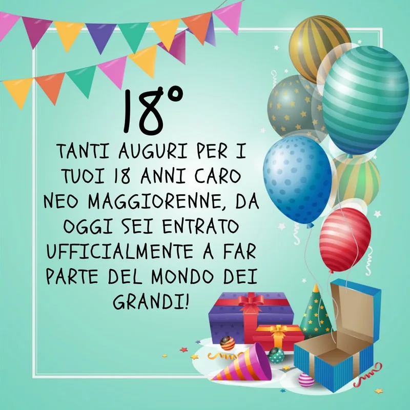 frasi 18 anni