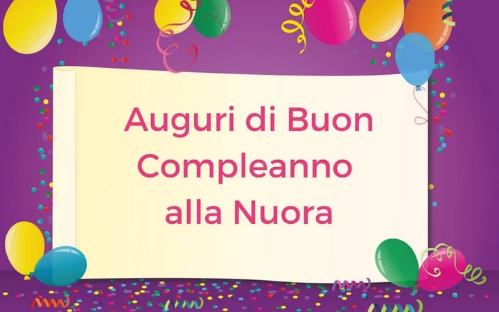 auguri buon compleanno nuora