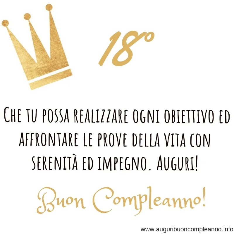 18 anni frasi